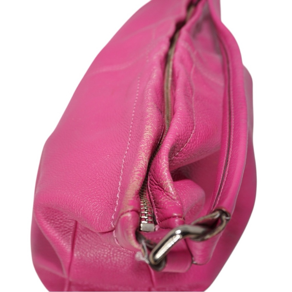 Coach Pink Park Pebble Leather Hobo Bag Magenta Fuchsia F23293 - Picture 6 of 16